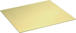 EN CW508L 1,0X300X300MM, Sheet brass, semi-hard 300 x 300 x 1.0 mm, -