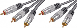 Audio-/video cable RCA 3x RCA-Plug 3x RCA-Plug 1.5, Audio-/video cable RCA 3x RCA-Штекер 3x RCA-Штекер 1.5 m, Wentronic