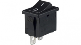 CWSB11AA2F, ROCKER; SPST; Пол: 2; 6A/250ВAC; черный; 20мОм; Корпус: черный, NKK Switches (NIKKAI, Nihon)