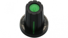 RND 210-00311, Push-on Knob, black, 6.0 mm D Shaft, RND Components