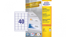 3657Z, Multipurpose labels, 100 sheets/4.000 labels, 48.5 x 25.4 mm, White, Zweckform