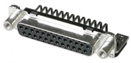 3-106507-2, D-Sub socket 25 female solder pcb tht/90deg., TE Connectivity