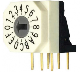 RND 210-00129, PCB coding switch HEX 3+3, RND Components