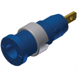 MSEB 2610 F2,8 AU BLAU / BLUE, Safety socket diam. 2 mm Blue CAT III, SKS Kontakttechnik