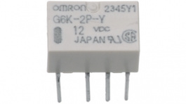 G6KU-2P-Y DC5, Signal Relay G6K, 2CO, DC, 5V, 1A, 237Ohm, Omron