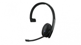 1000896, USB-C Headset, ADAPT 200, Mono, Over-Ear, 20kHz, USB/Wireless/Bluetooth, Black, Sennheiser