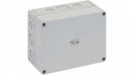 10591501, Plastic Enclosure With Metric Knockouts, 180 x 130 x 84 mm, Polystyrene, IP66, G, Spelsberg