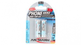 5030802 [2 шт], Dect NiMH Rechargeable Battery AA / HR6 1.3Ah Pack of 2 pieces, Ansmann