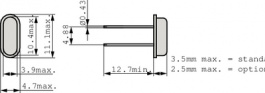 Q-4,194304M-HC49US-F-30-30-D12, Quartz 4.194304 MHz, Auris