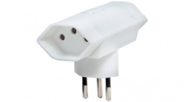 1508022, Branch plug white 10 A/230 VAC Typ 12, Brennenstuhl