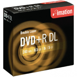 22902, DVD+R DL 8.5 GB 5 штук Jewel Case, Imation