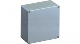15100501, Metal Enclosure Without Knockouts, 154 x 154 x 81 mm, Aluminium, IP66, Grey, Spelsberg