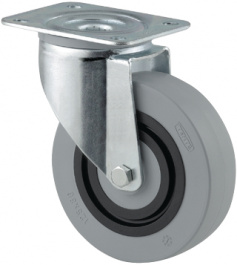 3470HUR125P62, Steering castor 125 mm, Tente
