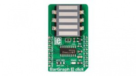 MIKROE-3264, BarGraph 3 Click 5-Segment LED Bar Display Module 5V, MikroElektronika