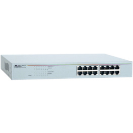 AT-GS900/16, Switch 16x 10/100/1000 - Desktop 19", Allied Telesis