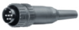 T 3274 501 Вилка; DIN; "папа"; PIN:3; прямой; на провод; пайка; посеребренные