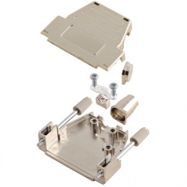 MHDSSK-M-9-L-K, D-Sub metalized hood Poles 9, MH Connectors