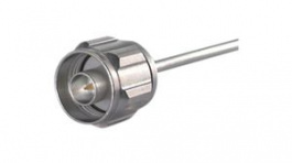 22542083, RF Connector, N-Type, Brass, Plug, Straight, 50Ohm, Solder Terminal, Huber+Suhner
