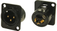 FC61905 Гнездо; XLR; "папа"; PIN: 3; дополнительный заземляющий контакт