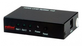 14.01.3585, Video Splitter HDMI Input - 2x HDMI Output 3840 x 2160, Roline