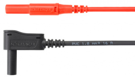 MSWFK A241 / 1 / 100 / RT, Safety test lead diam. 4 mm red 100 cm CAT II, Schutzinger