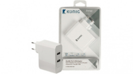 CS48UW001WH, Charger, 2x 2.4 A, KONIG