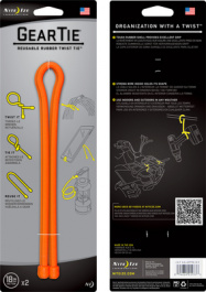GEAR TIE 18-BRIGHT ORANGE, Gear Tie 18" Bright Orange, Nite Ize