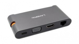 EX-1220HM, 7-Port USB 3.1 Gen1 Metal Hub HDMI/RJ-45/USB Type A/USB Type C™/VGA, Exsys