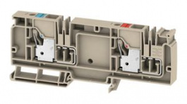 2428990000, Terminal Block, Push-In, 2 Poles, 57A, 10mm2, Dark Beige, Weidmuller