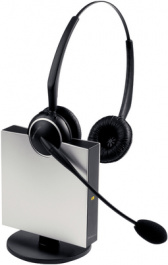 9129-808-111, GN9120 Duo flexboom EHS wireless headset for landline, binaural, Jabra