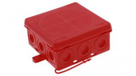 KA 012 RD, Junction Box 86x86x41mm Polyethylene (PE)/Polypropylene (PP) IP55 Red, WISKA LTD