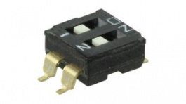 A6S-2101-H, Переключатель: DIP-SWITCH; Кол-во секций:2; ON-OFF; 0,025A/24ВDC, Omron