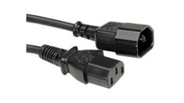 356.171, IEC Device Cable IEC 60320 C14 - IEC 60320 C13 2m Black, Bachmann