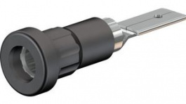 23.1015-21, Press-in Socket \x1a4mm Black 25A 60V Nickel-Plated, Staubli (former Multi-Contact )