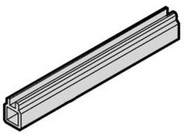 34560-894, Guide Rail 275 mm x 2 mm silver, Schroff