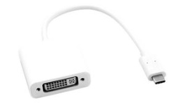 12.03.3205, Video Adapter, USB C Plug - DVI Socket, 100mm, SECOMP (Roline)