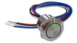 RND 210-00770, Illuminated Capacitive Touch Switch, Latching Function 1.5 A 30 VDC 1CO IP68, RND Components