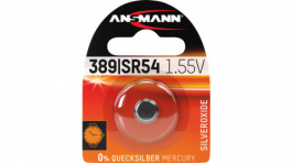 1516-0015, Silver Oxide Button Cell Battery,&nbsp;&nbsp;Silver Oxide, 1.55 V, 64, Ansmann