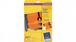 C32250-25, CD Case Inserts, 151 x 118 mm, 25 pieces, White, Zweckform