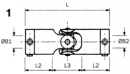 103.16.2222, Shaft coupling HUCO-POL 17.5 mm, Huco