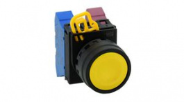 YW1B-M1Y, Pushbutton Switch Actuator, Plastic, Yellow, Momentary Function, IDEC