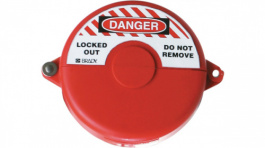 65560, Gate Valve Lockout;Red;Polypropylene, Brady