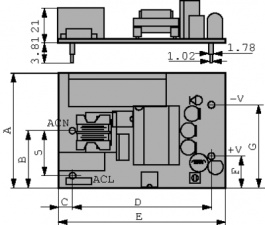 NFM-10-3.3, Switched-mode power supply 10 W 1 output, MEAN WELL