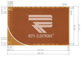 RE120-HP, Laboratory card Phenol hard-paper FR2, Roth Elektronik