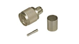 11 UHF-0-7-18/033 E, RF Connector, UHF, Brass, Plug, Straight, Crimp Terminal, Huber+Suhner