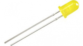 RND 135-00127, LED 5mm Round Yellow 30mcd 590nm, RND Components