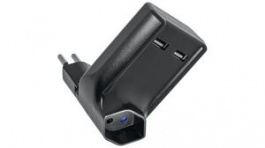 1409798, USB Adapter Type 13/2 x USB Type 12, Steffen