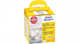 AS0722370, Adress Roll Labels, 2 rolls/260 labels, 28 x 89 mm, White, Zweckform