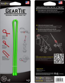 GEAR TIE 12-LIME, Gear Tie 12" Lime, Nite Ize