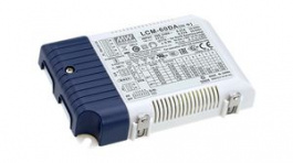 LCM-60DA, Multiple-Stage Constant Current Mode LED Driver 60.3W 2 ... 90VDC1.4 A, MEAN WELL
